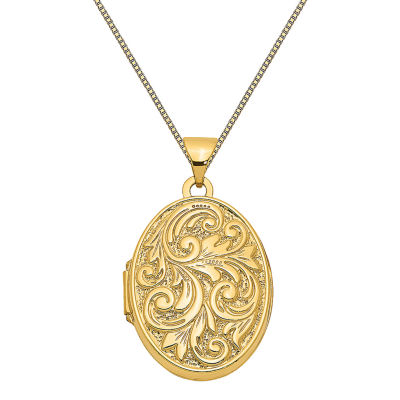 9ct gold store oval locket