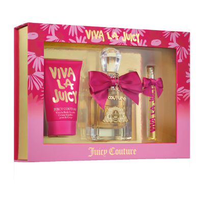 Set of Womens Viva La Juicy Rose by Juicy Couture EDP Spray 3.4 oz And a  Lily of The Valley Yardley Mist 6.8 oz