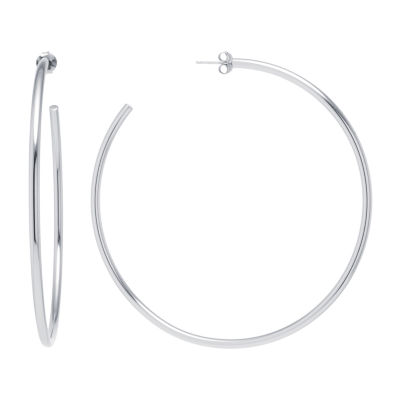 14K Gold Over Silver Sterling Silver 65mm Hoop Earrings - JCPenney