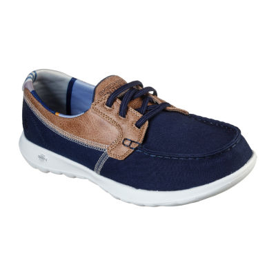 Skechers boat cheap shoes navy