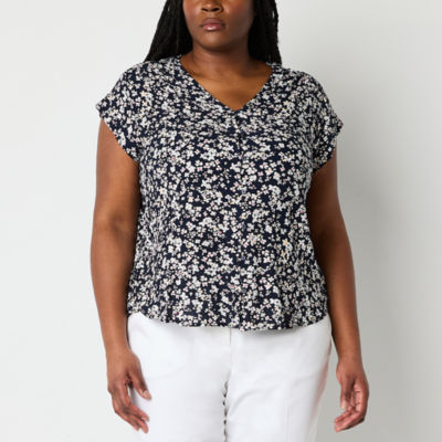 Liz Claiborne Plus Size Button Front Short Sleeve Dress Size 3X