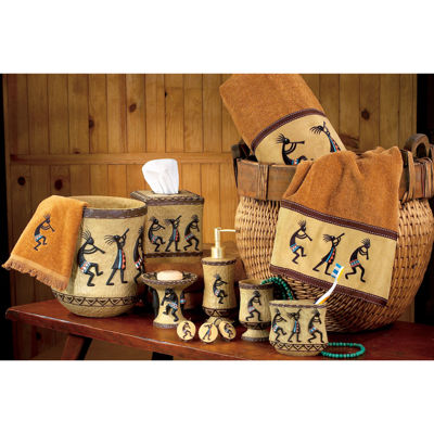 kokopelli bath towels