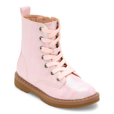 Toddler pink combat outlet boots