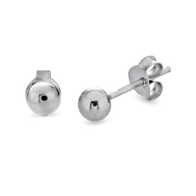 Womens Cubic Zirconia Sterling Silver Ball 3 Pair Earring Set