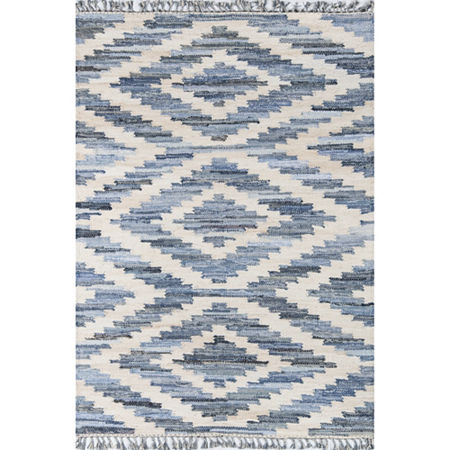 Novogratz Laguna Geometric Indoor Rectangular Accent Rug, One Size, Blue -  70018990018