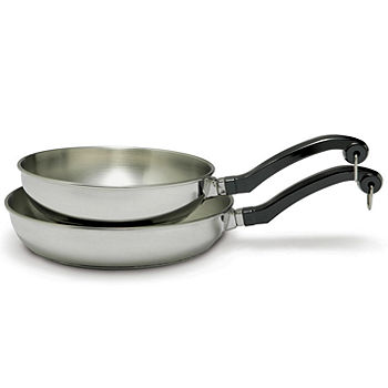 Farberware Classic Stainless Steel Covered Fry Pan 12