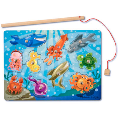 Melissa & Doug Fishing Magnetic Puzzle Game Interactive Toy