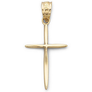 14K Yellow Gold Mini Passion Cross - JCPenney
