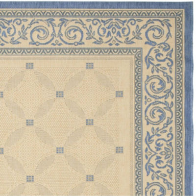 Safavieh Courtyard Collection Frona Oriental Indoor/Outdoor Square Area Rug