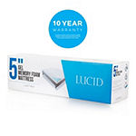 Lucid 5 Inch Gel Memory Foam Mattress