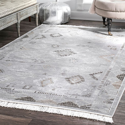 nuLoom Vintage Tribal Maida Fringe Area Rug