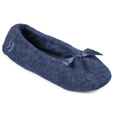  -Isotoner Terry Womens Ballerina Slippers