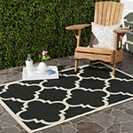 Safavieh Courtyard Collection Gina Geometric Indoor/Outdoor Square Area Rug