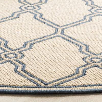 Safavieh Linden Collection Mark Geometric Round Area Rug