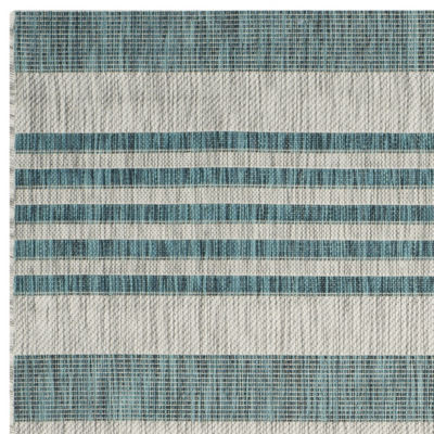 Safavieh Courtyard Collection Major Stripe Indoor/Outdoor Runner Rug