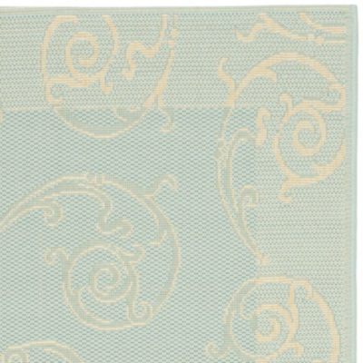 Safavieh Courtyard Collection Cletus Geometric Indoor/Outdoor Runner Rug