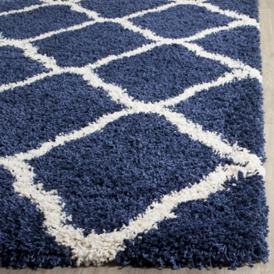 Safavieh Hudson Shag Collection Weldon Geometric Runner Rug
