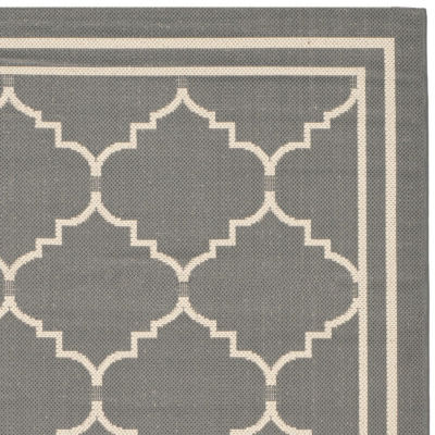 Safavieh Courtyard Collection Skin Geometric Indoor/Outdoor Runner Rug