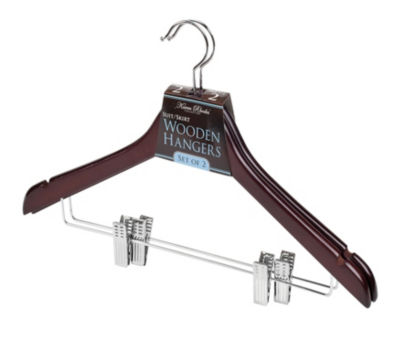 Mahogany Suit Hangers - 2 Pack