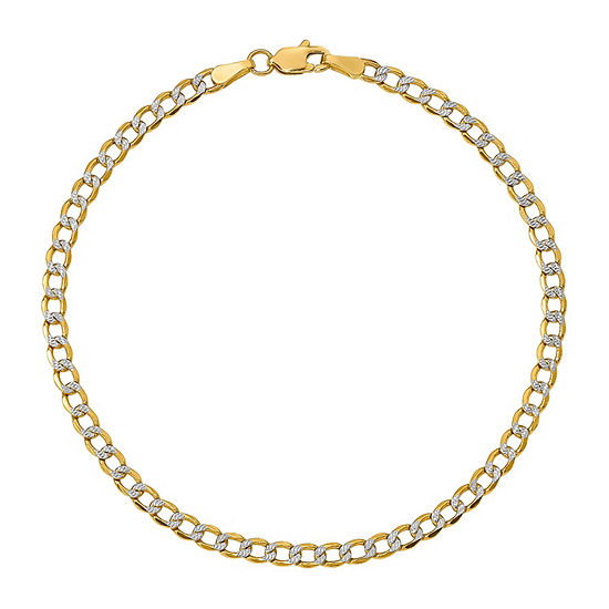Womens 14K Gold Chain Bracelet