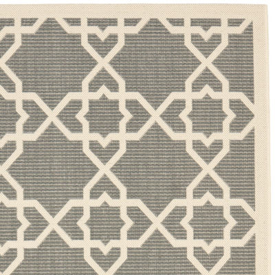 Safavieh Courtyard Collection Nicol Geometric Indoor/Outdoor Area Rug