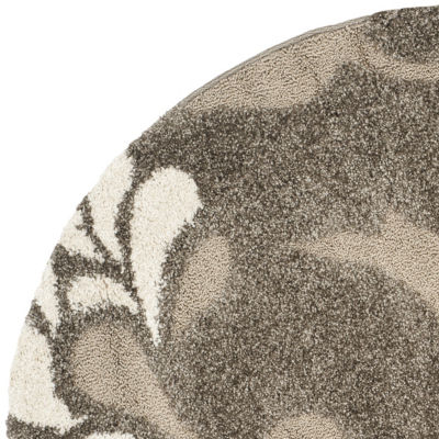 Safavieh Shag Collection Emmett Geometric Round Area Rug