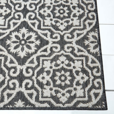 Nicole Miller Patio Country Danica Ikat Loomed Rectangular Outdoor Area Rug