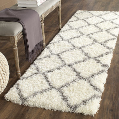 Safavieh Montreal Shag Collection Grover Geometric Runner Rug