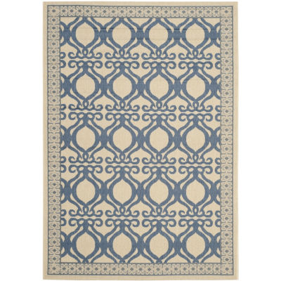 Safavieh Courtyard Collection Desi Geometric Indoor/Outdoor Area Rug