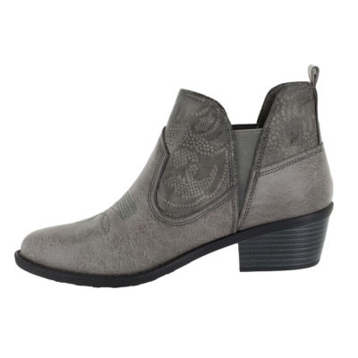 Easy Street Womens Legend Block Heel Booties
