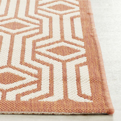 Safavieh Courtyard Collection Dorothy Geometric Indoor/Outdoor Area Rug