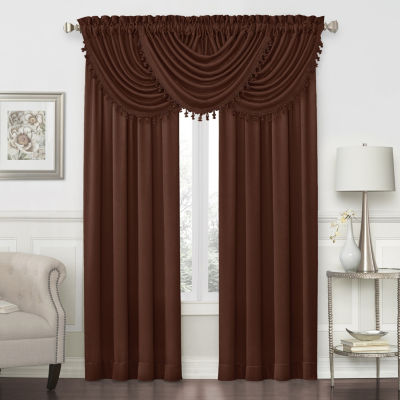 JCPenney Home Hilton Rod-Pocket Waterfall Valance
