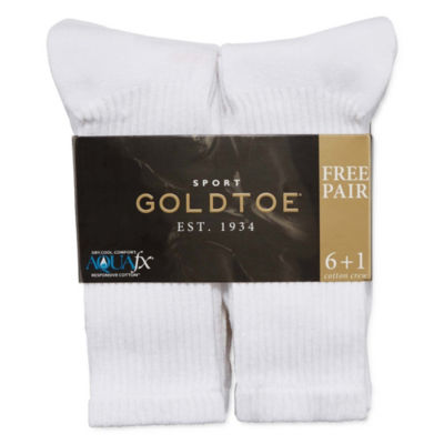 Gold Toe Athletic Sport Bonus Pack 7 Pair Crew Socks Mens