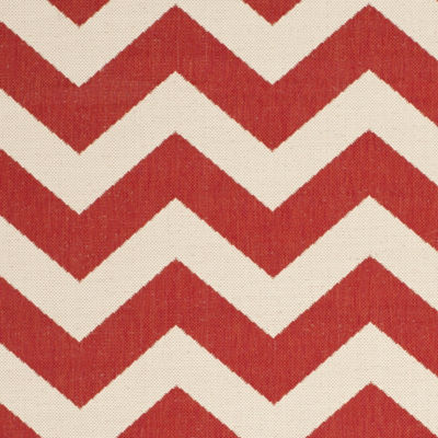 Safavieh Courtyard Collection Cennetig Chevron Indoor/Outdoor Area Rug