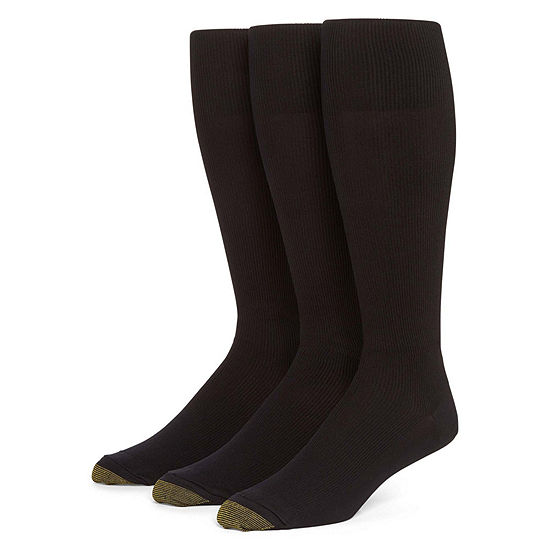 Gold Toe® 3-pk. Mens Dress Metropolitan Over-the-Calf Socks