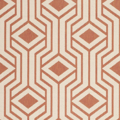 Safavieh Courtyard Collection Dorothy Geometric Indoor/Outdoor Area Rug