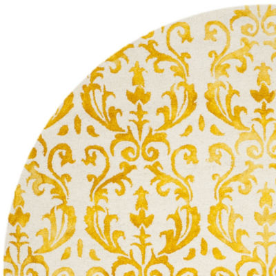 Safavieh Dip Dye Collection Mihail Floral Round Area Rug