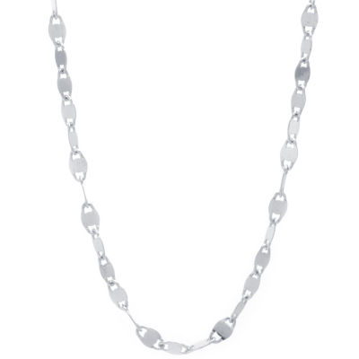 Silver Treasures Mirror Chain Sterling Silver 12 Inch Link Choker ...