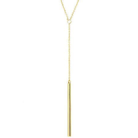 Silver Treasures Womens 14K Gold Over Silver 30 Inch Y Necklace, One Size
