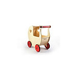 Moover Doll Pram, Natural Wood - Fits Dolls up to 17" Tall