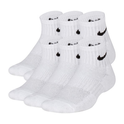 Nike 3BRAND by Russell Wilson Big Boys 6 Pair Quarter Socks | Yellow | 7-9 | Socks Quarter Socks | Multi-pack|Cushioned