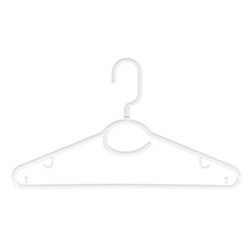 Metal Top Hanger with Non-Slip Black Rubber Coating & Swivel Hook