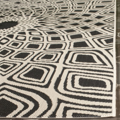 Safavieh Courtyard Collection Jacinth Geometric Indoor/Outdoor Area Rug