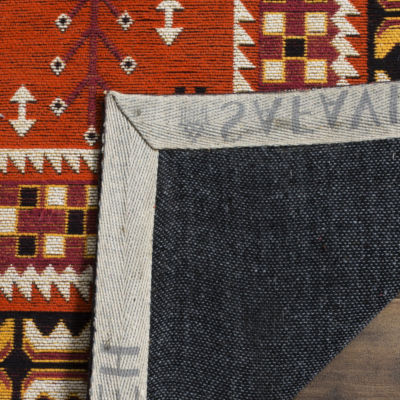 Safavieh Classic Vintage Collection Border Geometric Round Area Rug