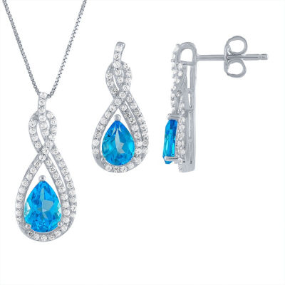 2-pc. Genuine Blue Topaz Sterling Silver Jewelry Set