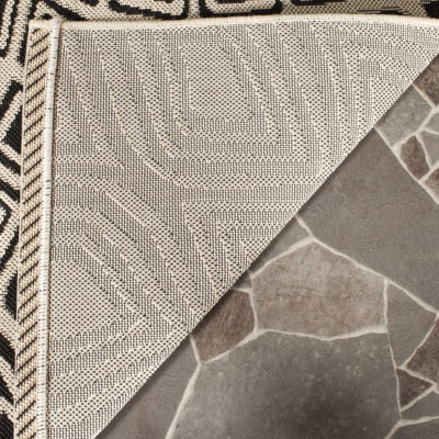 Safavieh Courtyard Collection Jacinth Geometric Indoor/Outdoor Area Rug