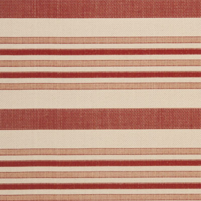 Safavieh Courtyard Collection Ercan Stripe Indoor/Outdoor Round Area Rug