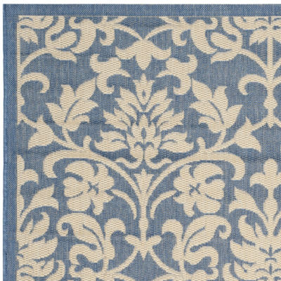 Safavieh Courtyard Collection Lyla Floral Indoor/Outdoor Runner Rug