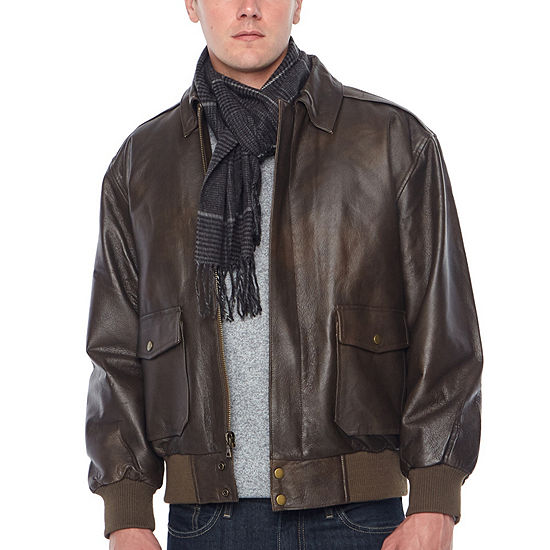 Vintage Leather Nappa Aviator Jacket with Zip Out Lining, Color ...