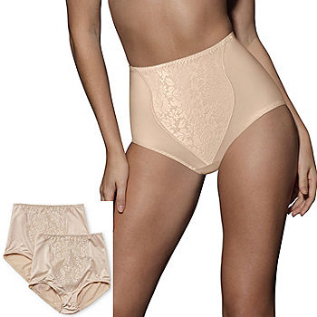 Bali Double-Support Lace Tummy Panel Control Briefs X372